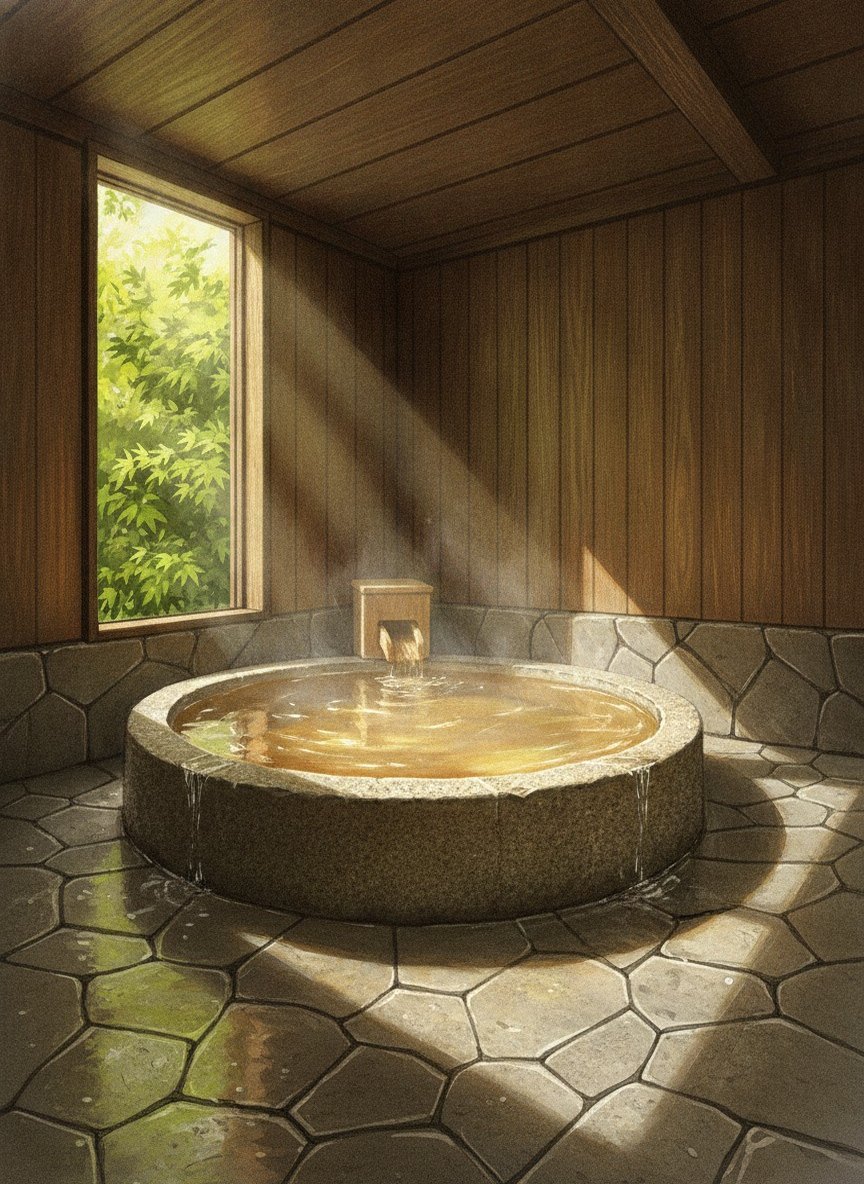Illustration of Tosen Goshobo in Arima Onsen, in the old town