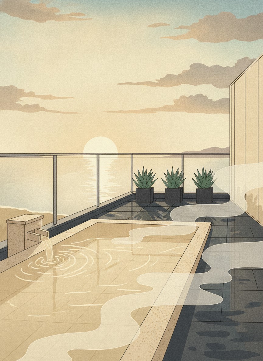 Illustration of Ooedo Onsen Monogatari Beppu Seifu in Kitahama, ten minutes on foot from Beppu Station