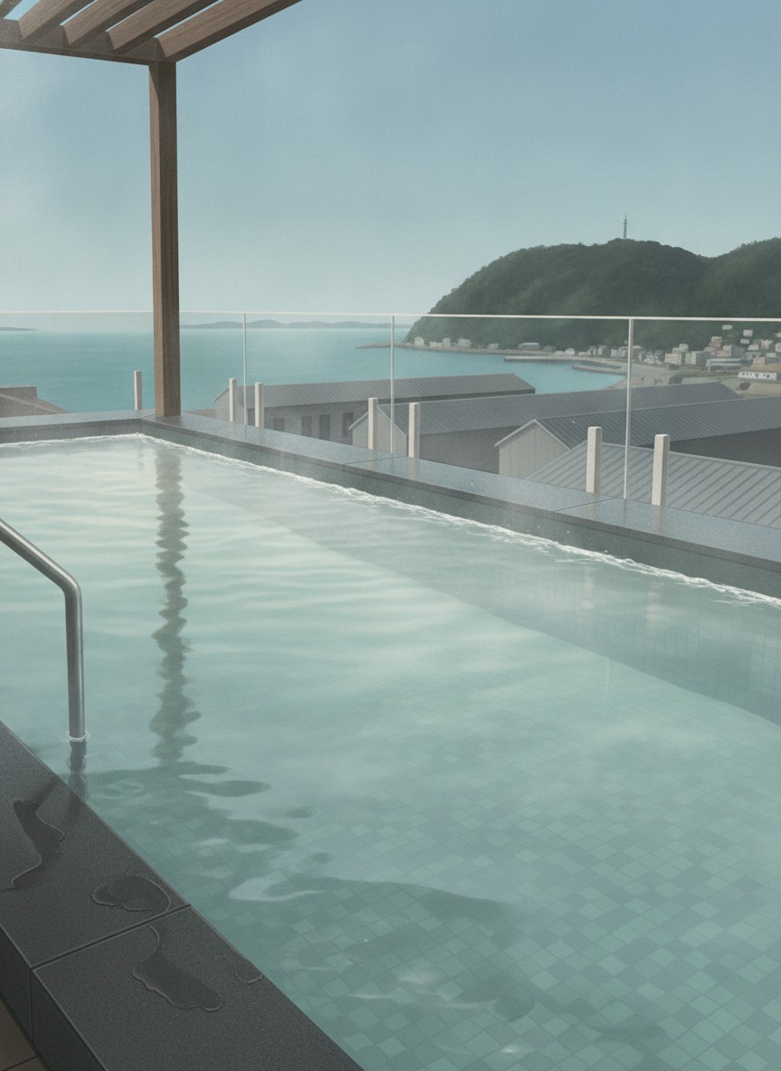 Illustration of HOTEL & SPA Century Marina Hakodate in Otemachi, between Hakodate Station and the bay warehouses