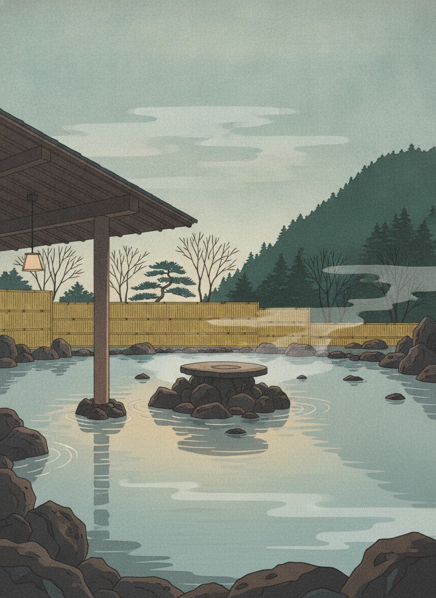 Illustration of Hakone Kowakien Yunessun &mdash; Mori-no-Yu in Kowakidani