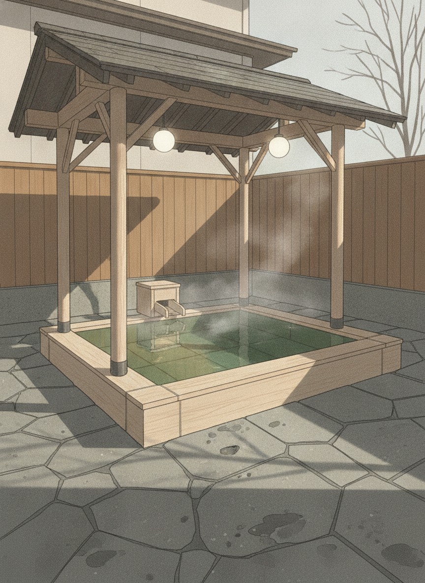 Illustration of Hotel Goryukan in Happo, 8 minutes on foot from the Happo bus terminal