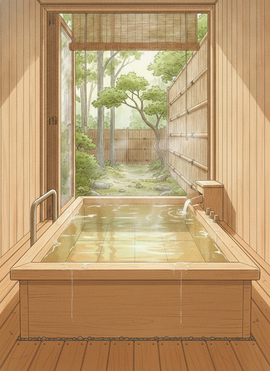 Illustration of Hanamaki Onsen Kashoen in Hanamaki Onsen, Yumoto, the group&rsquo;s ryokan