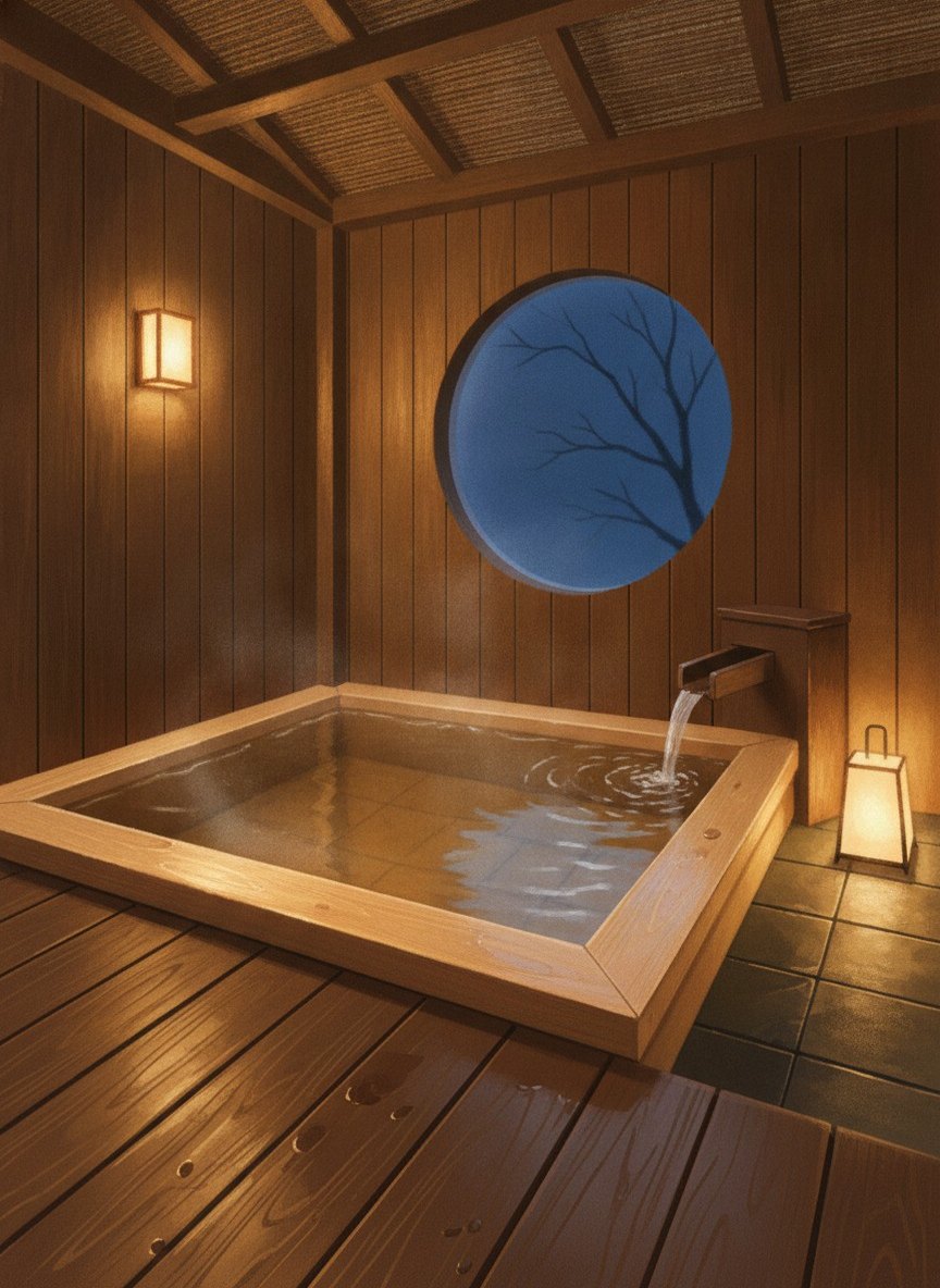 Illustration of Futari no Yuyado Yubana Mankai in Atagawa Onsen, by the river mouth a minute from You-Yu Beach and about 4 minutes on foot from Izu-Atagawa Station
