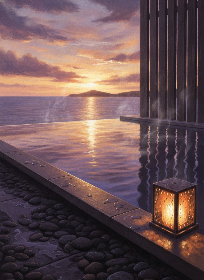 Illustration of Inatoriso in Inatori Onsen, on the seafront, 900 meters and about 5 minutes by free shuttle from Izu-Inatori Station