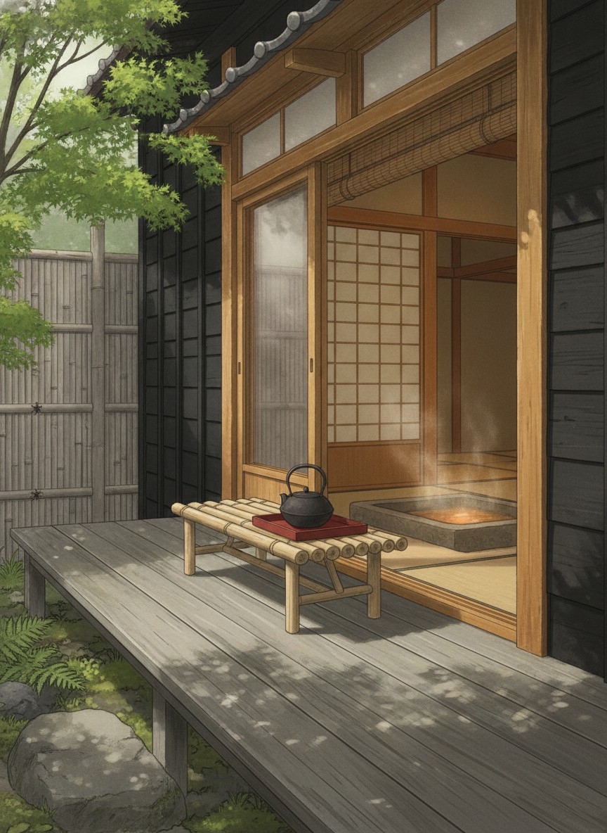 Illustration of MACHI:SAUNA HIROSHIMA in Teppocho, three minutes from the Ebisucho tram stop