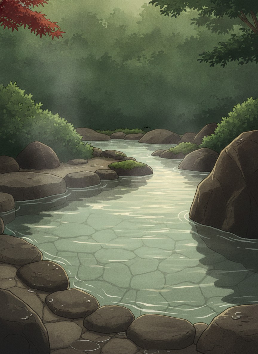 Illustration of Aoba Ryokan in Higashi-Horikiri, about 10 minutes on foot from Iizaka-Onsen Station
