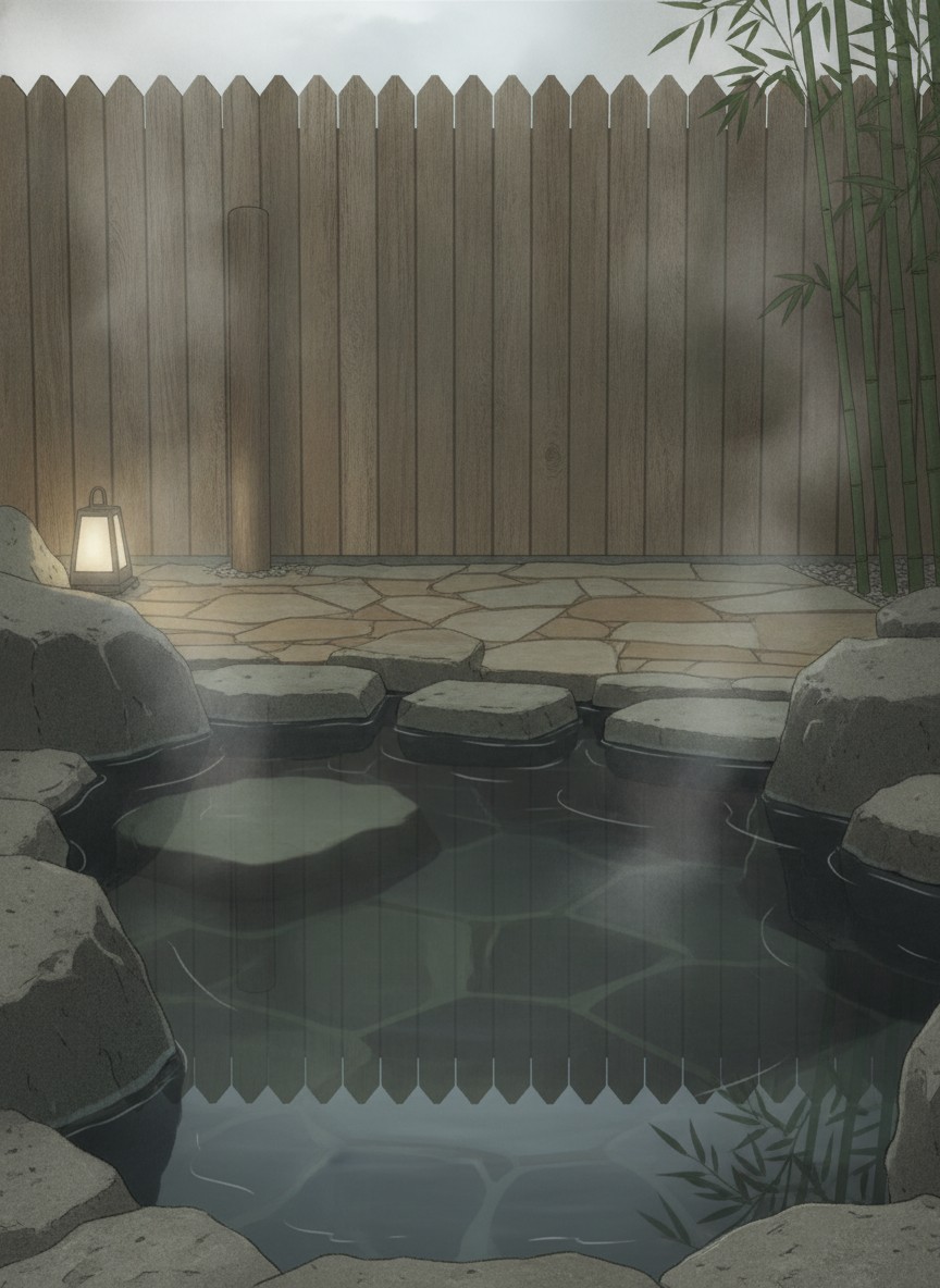 Illustration of Kikuya Ryokan in Nishi-Horikiri, about 10 minutes on foot from Iizaka-Onsen Station