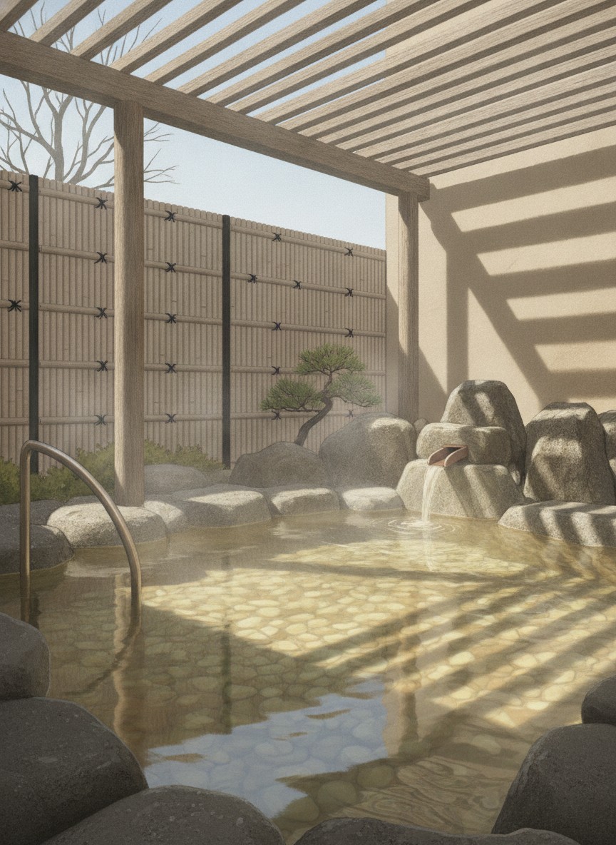 Illustration of Hotel Hana Isawa in Isawa Onsen, five minutes on foot from Isawa-Onsen Station