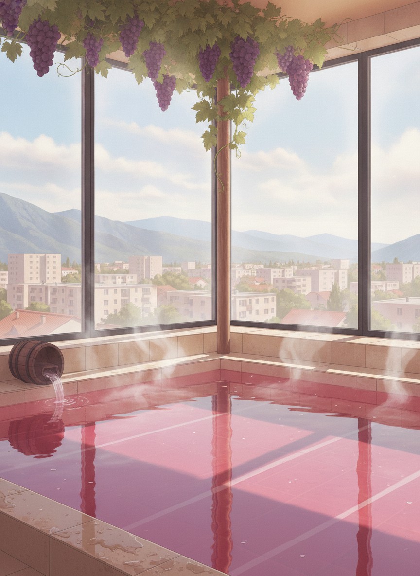 Illustration of Hotel Hatta in Isawa Onsen, Kawanakajima