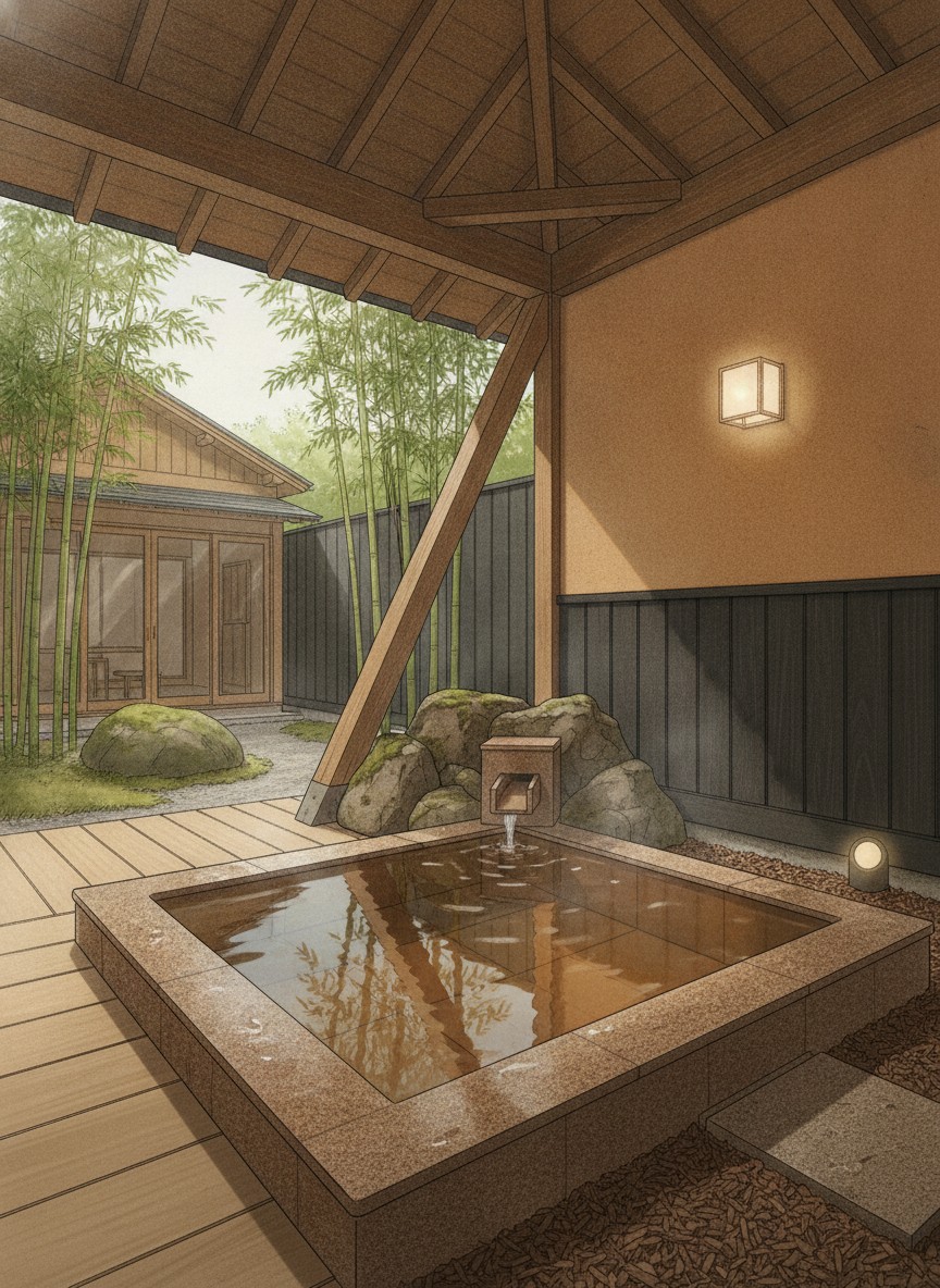 Illustration of Wajoen, Itoyanagi annex in Isawa Onsen, Hatta