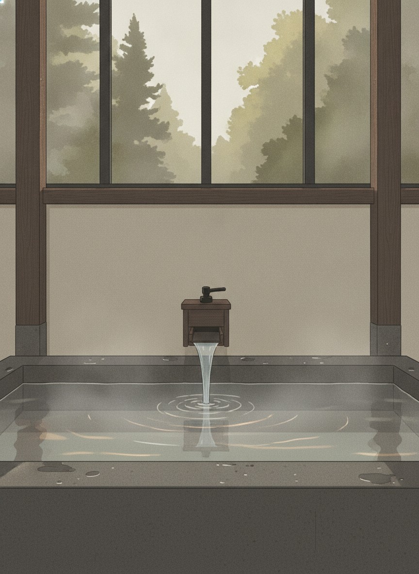 Illustration of Suizantei Club Jozankei in Jozankei, at the quiet upper end of the valley past the Shoten shop-inn