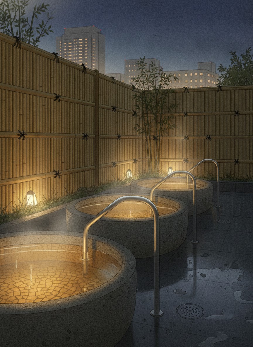 Illustration of APA Hotel Kanazawa-Ekimae, APA Spa in Hirooka, a minute from the Kanazawa-ko (west) exit of Kanazawa Station
