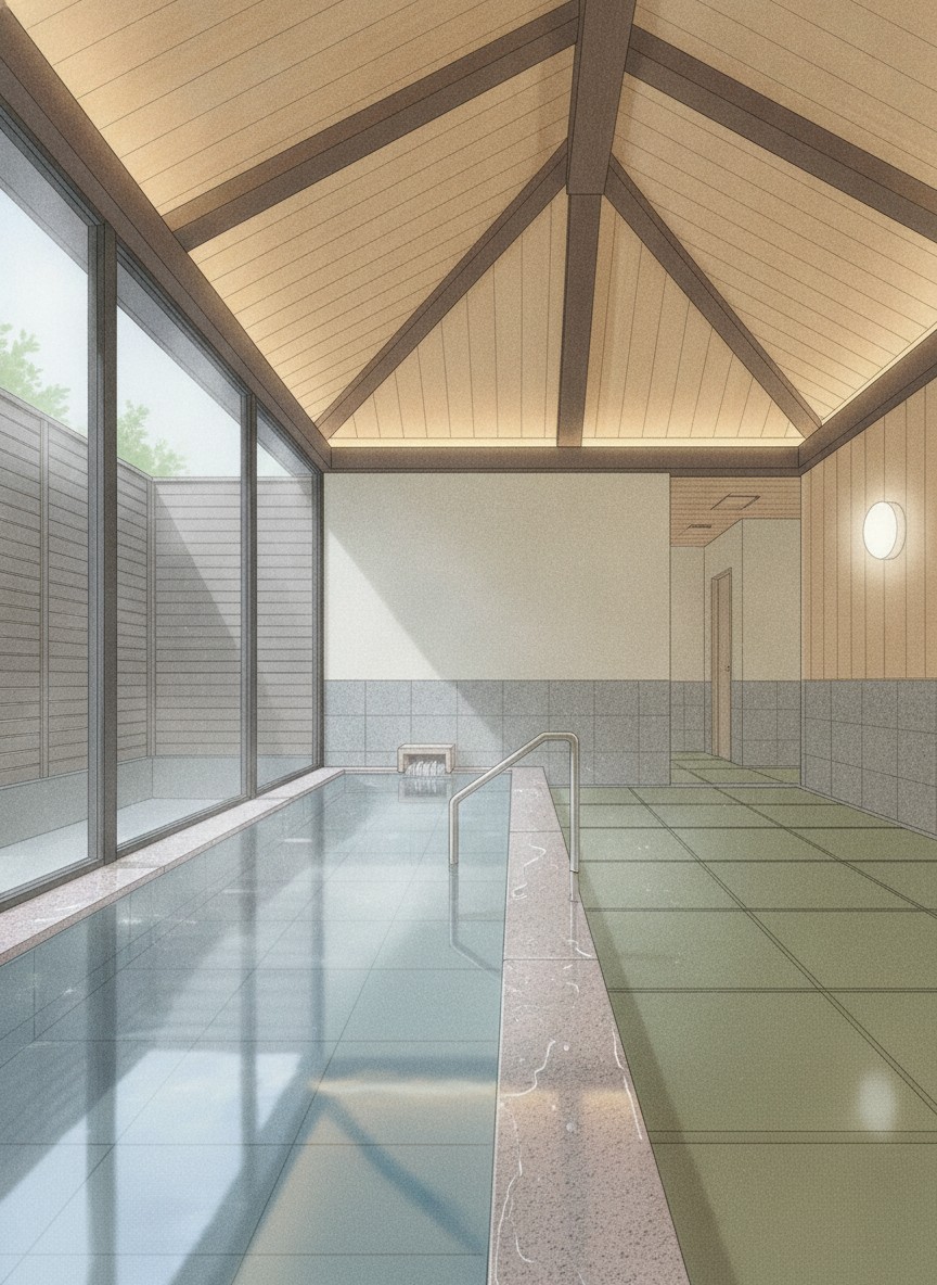 Illustration of KKR Hotel Kanazawa in Otemachi, beside Kanazawa Castle Park