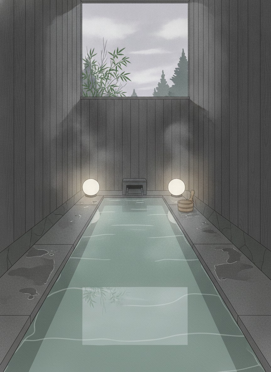 Illustration of Karuizawa Hotel Longing House in Izumi-no-sato, south of Karuizawa Station