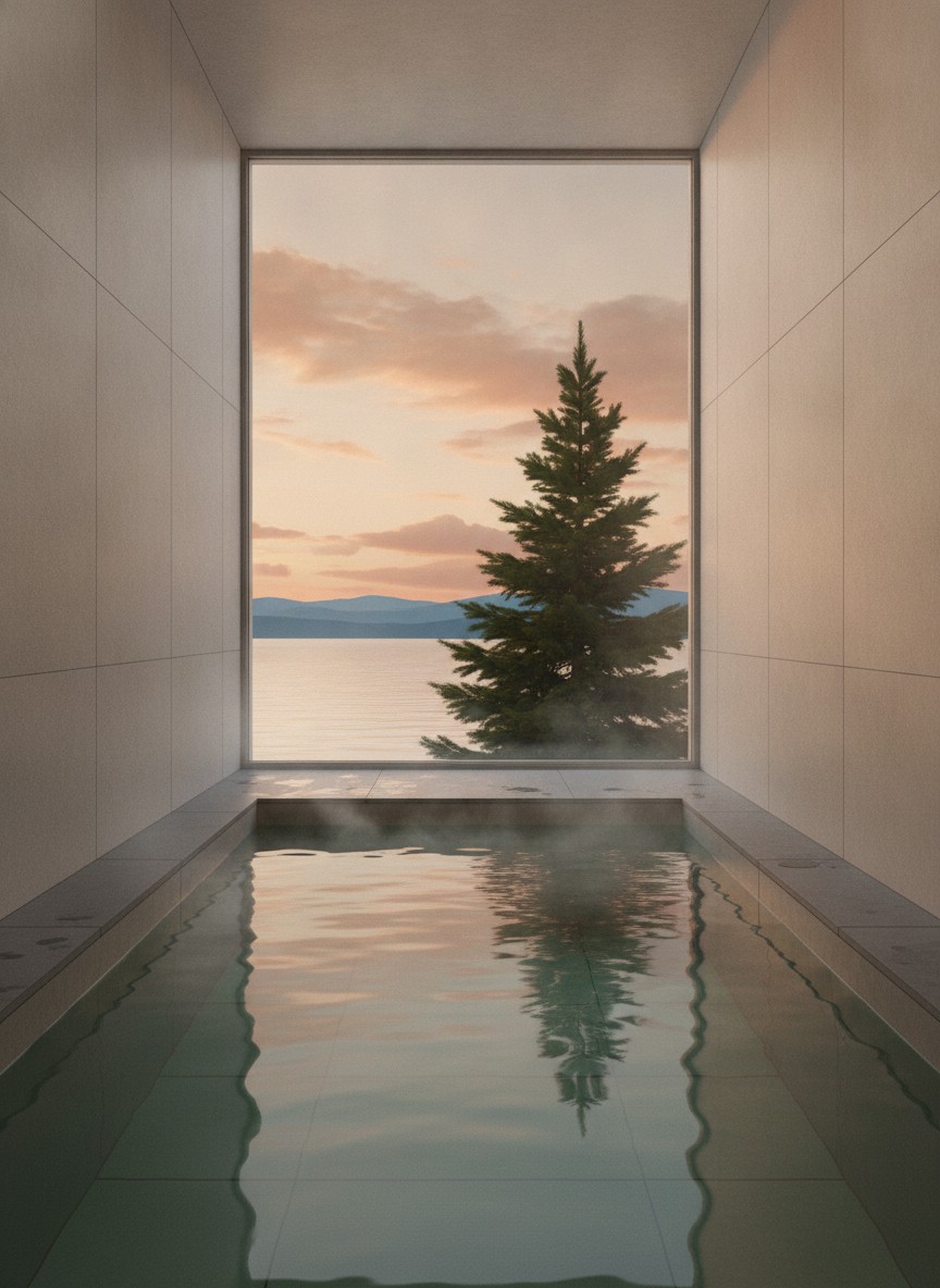 Illustration of SANSUI Lakeside Villa in On the Lake Kussharo shore, about an hour&rsquo;s drive from Memanbetsu airport