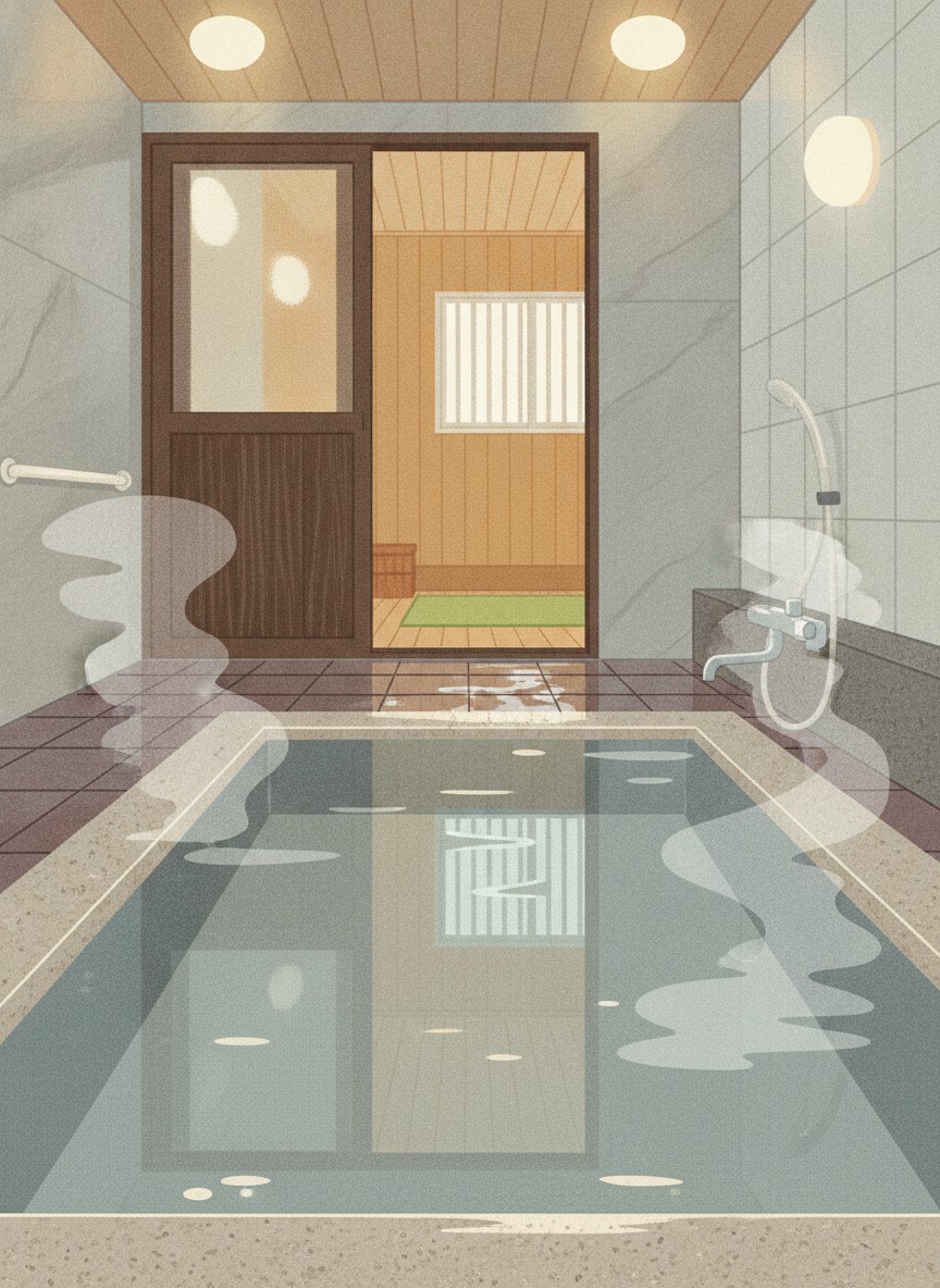 Illustration of Tsutaya Ryokan in Kinosaki, central