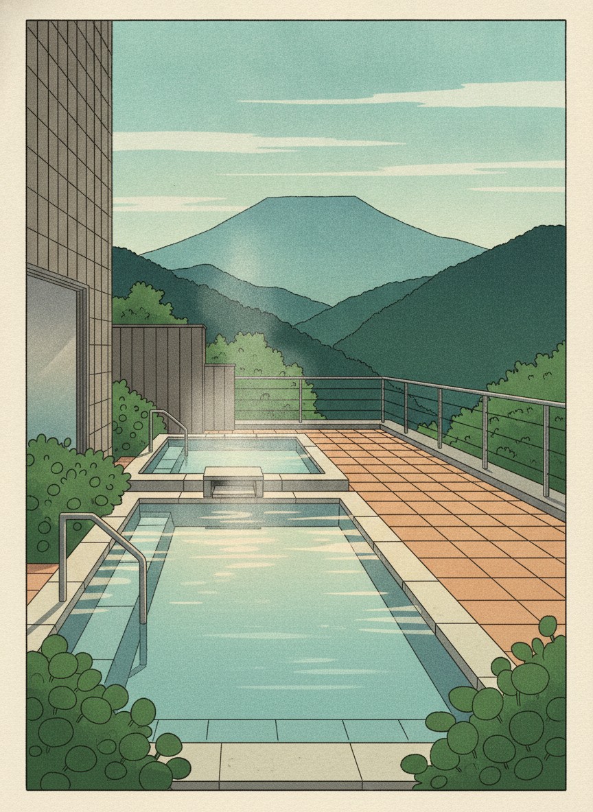 Illustration of Asaya Hotel in Kinugawa Onsen