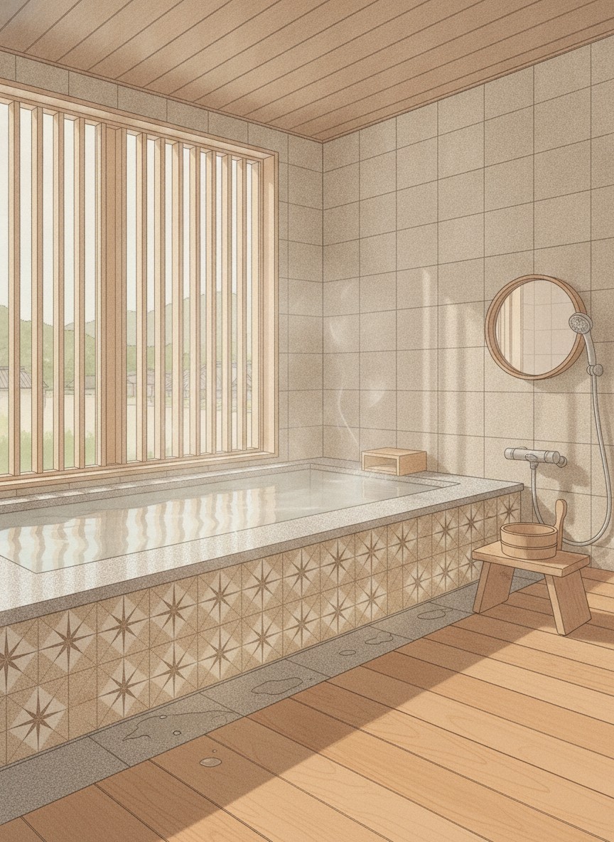 Illustration of Yurara Marukyo in Ohara, three minutes on foot from Kinugawa-Onsen Station