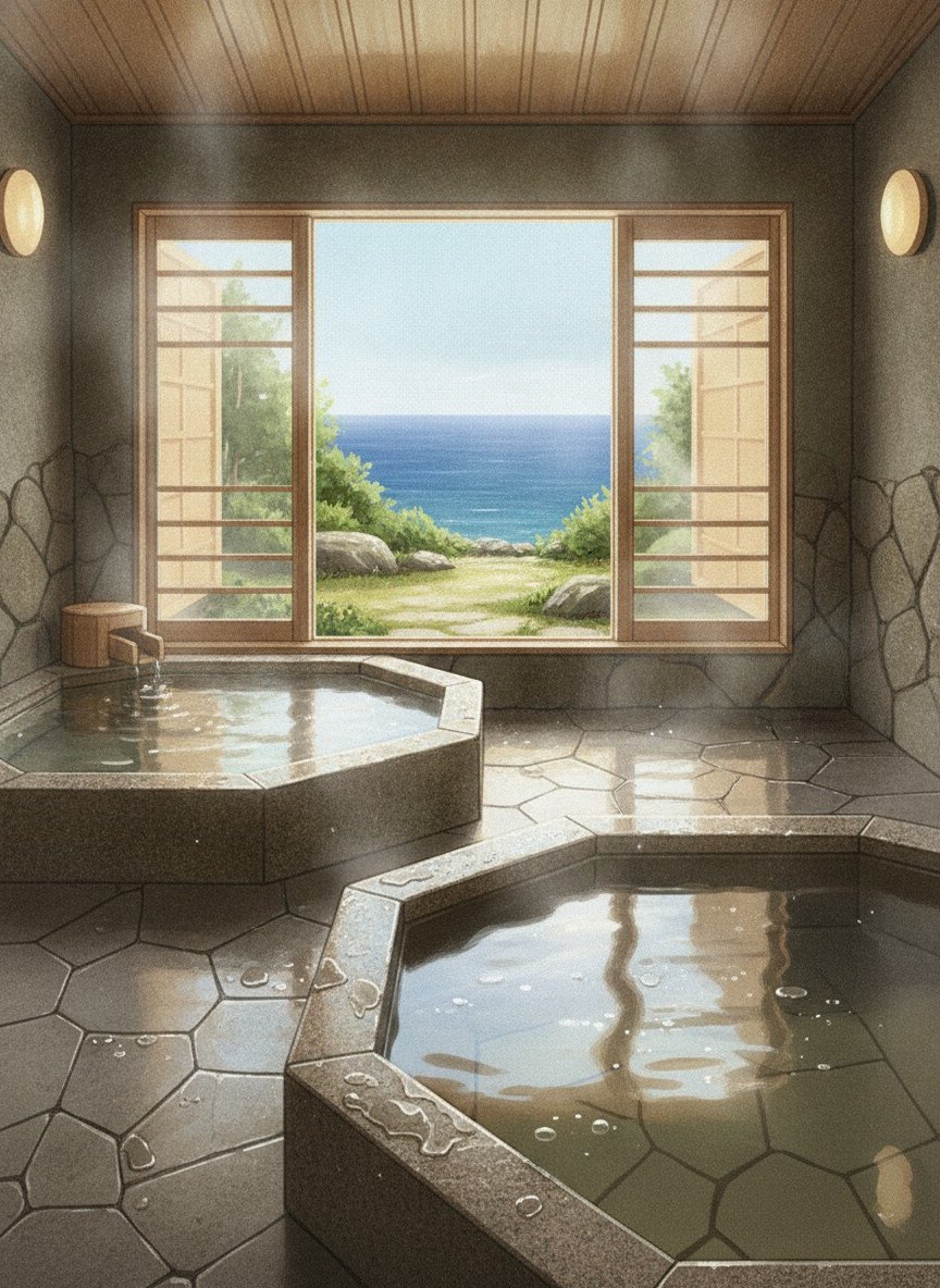 Illustration of Kaiyu in on Okinohama beach, 12 km north of Cape Ashizuri