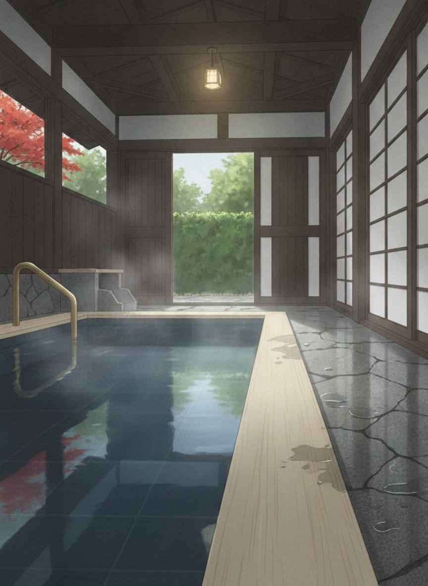 Illustration of Shugetsu in Sujiyu Onsen, Kokonoe, a little above the village center, about 10 minutes on foot from the bus stop