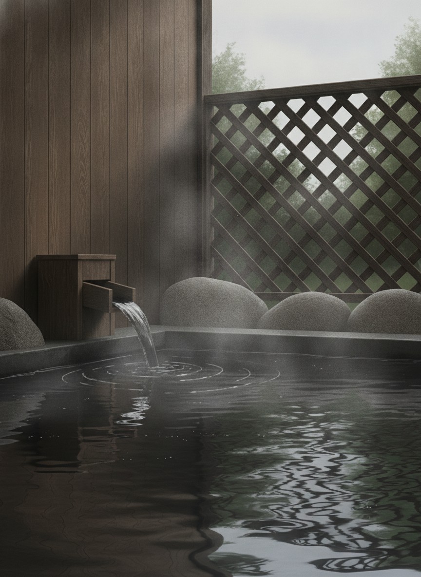 Illustration of Hotel Alpen Blick in Ikenotaira Onsen, at the foot of the Alpen Blick ski slopes