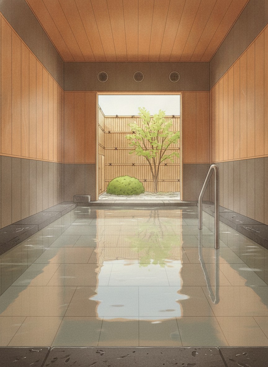 Illustration of Hotel Route Inn Tokushima Airport - Matsushige Smart Inter in Nakagirai, Matsushige, five minutes from the airport and halfway between Tokushima and Naruto