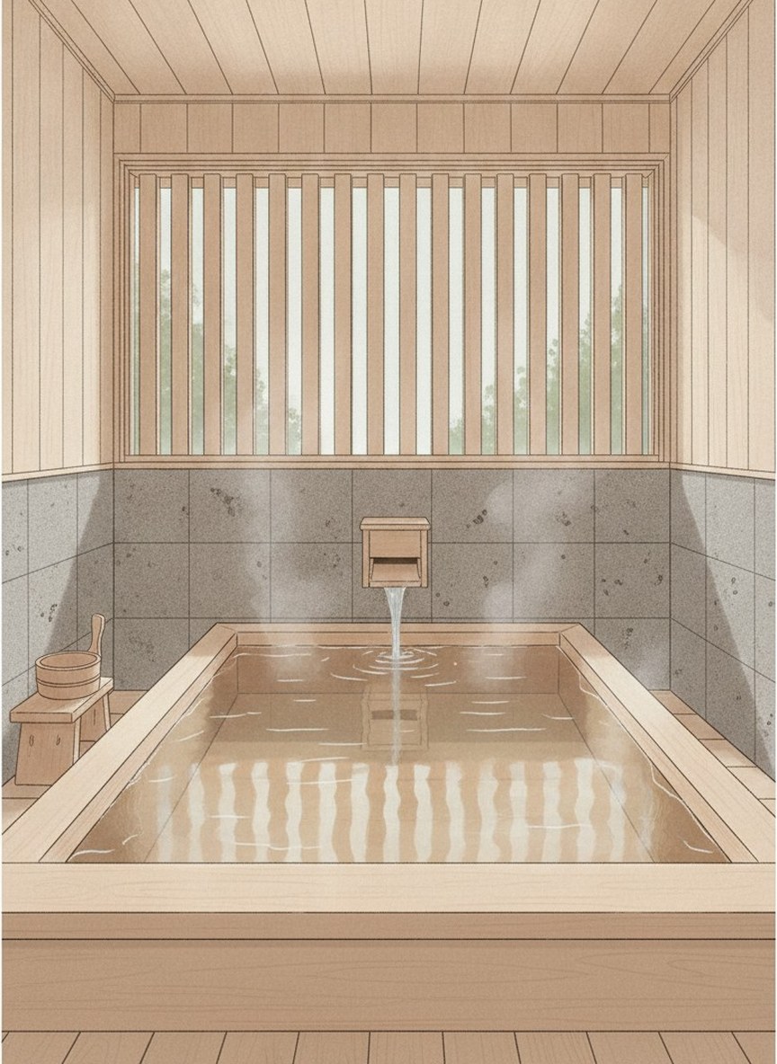 Illustration of Hotel Shiki no Yakata Nasu in Takaku, in the Nasu Miyabi no Sato complex off the Family Road, beside Hotel Mori no Kaze