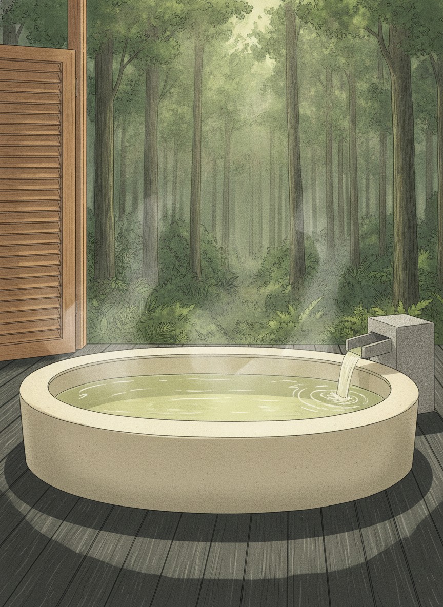 Illustration of THE KEY HIGHLAND NASU in Takaku, on the road east toward Nasu Animal Kingdom