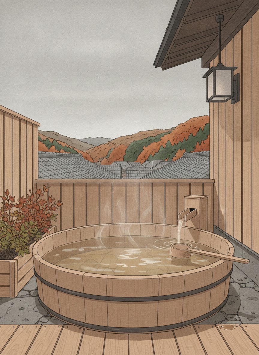 Illustration of Tsuyukusa in Hirayu Onsen