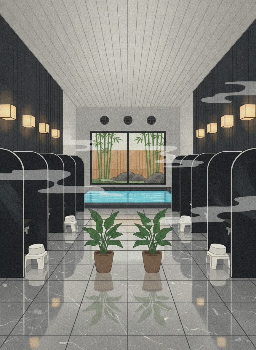 Illustration of Hotel Route-Inn Osaka Izumi in by the expressway in southern Osaka