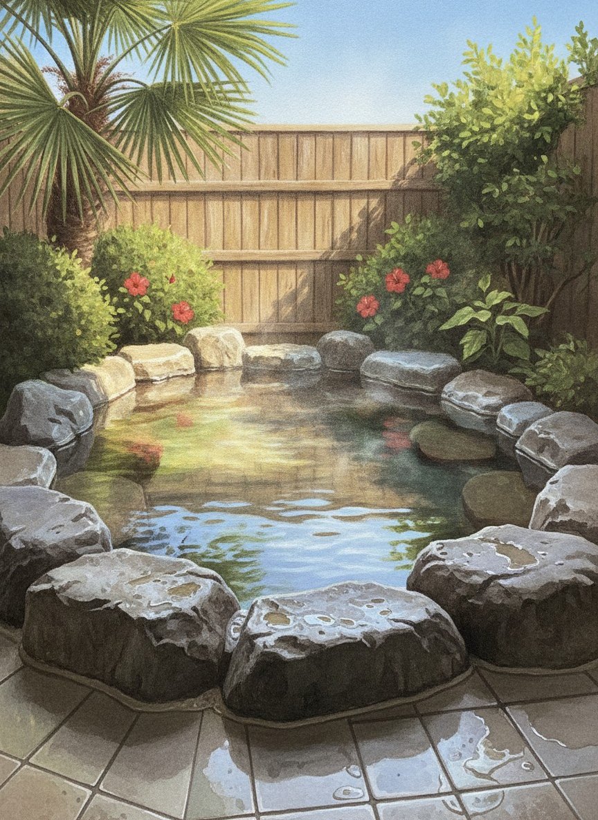 Illustration of Hotel Hanakazari in Shirahama, by the pier