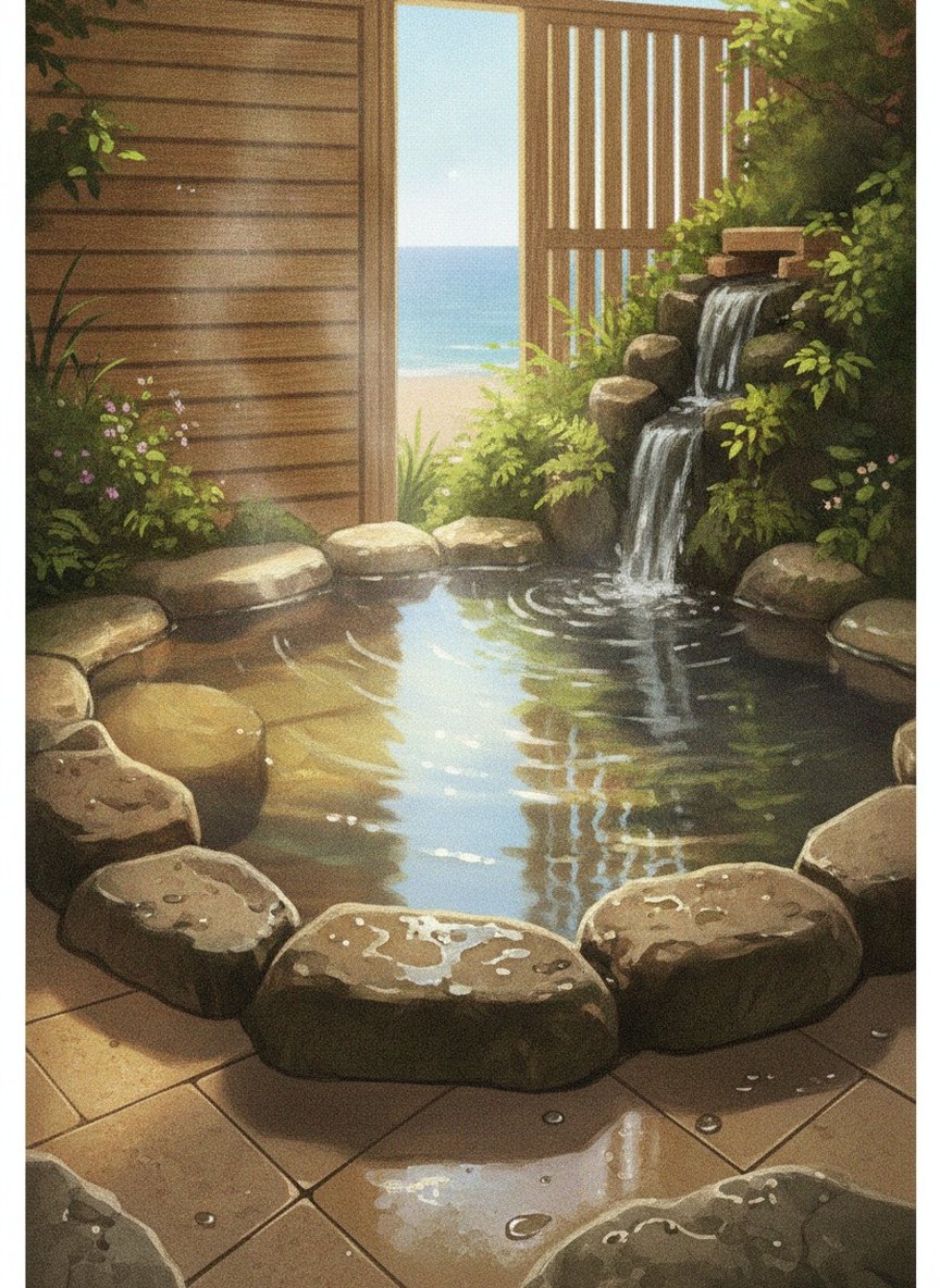 Illustration of Auberge South Terrace in Shin-Yuzaki, 5 minutes from the bus stop
