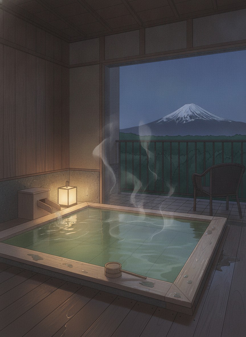 Illustration of Laforet Shuzenji Sanshisuimei in Odaira, inside the Laforet resort estate