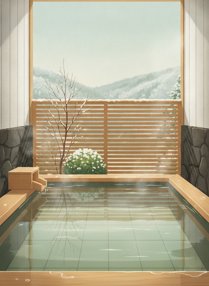 Illustration of Takayama Ouan in Hanasato-machi, five minutes on foot from the east exit of Takayama Station