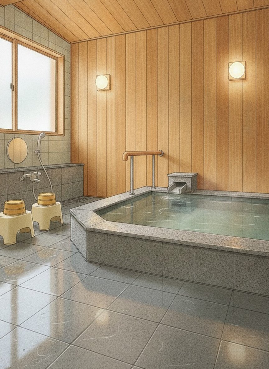 Illustration of Ryokan Asunaro in Hatsuda-machi, about five minutes on foot from JR Takayama Station