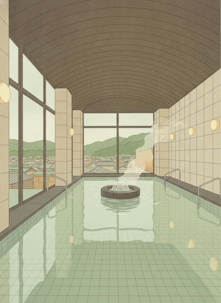 Illustration of Kamenoi Hotel Ome in Komakicho, Ome