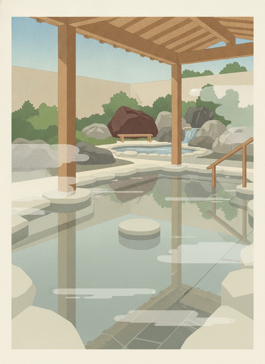 Illustration of Maenohara Onsen Sayano Yudokoro in Maenocho, Itabashi-ku