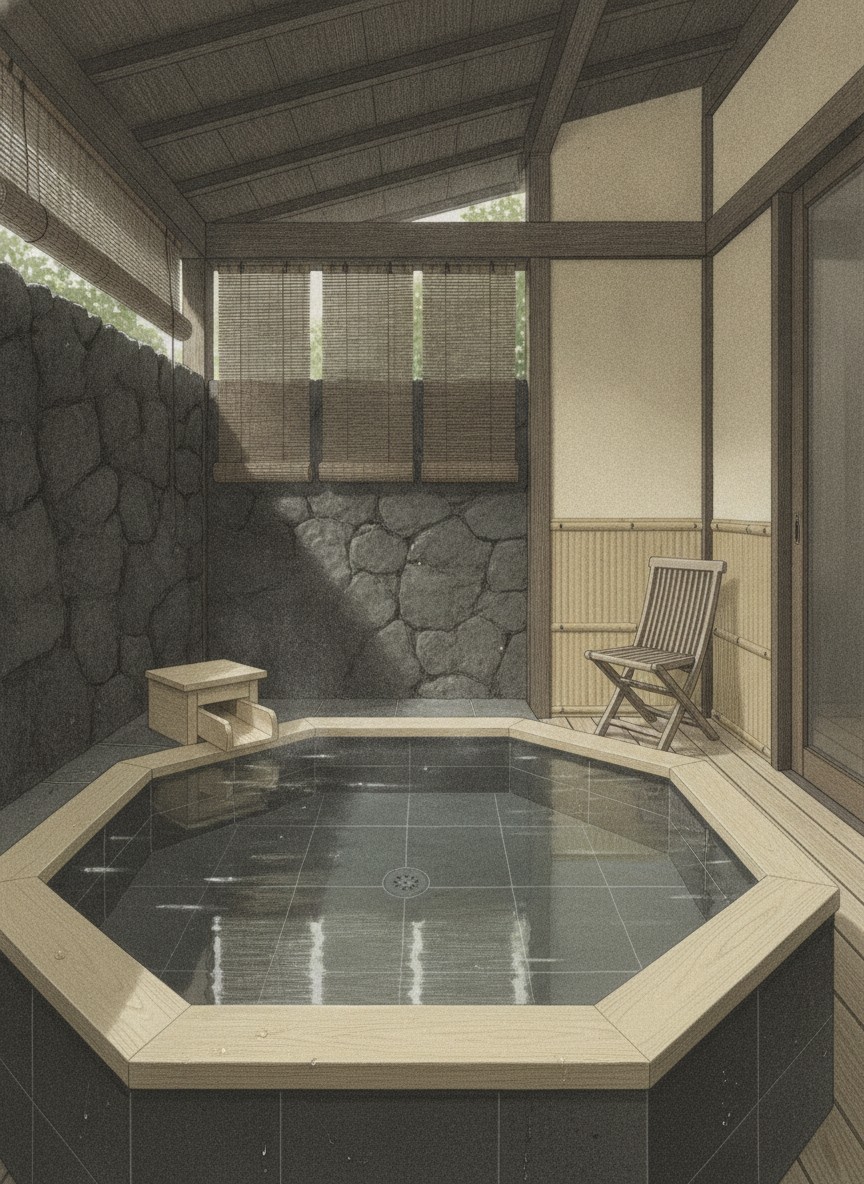 Illustration of Rurikoh in Yamashiro, on the hill on the southwest side of town
