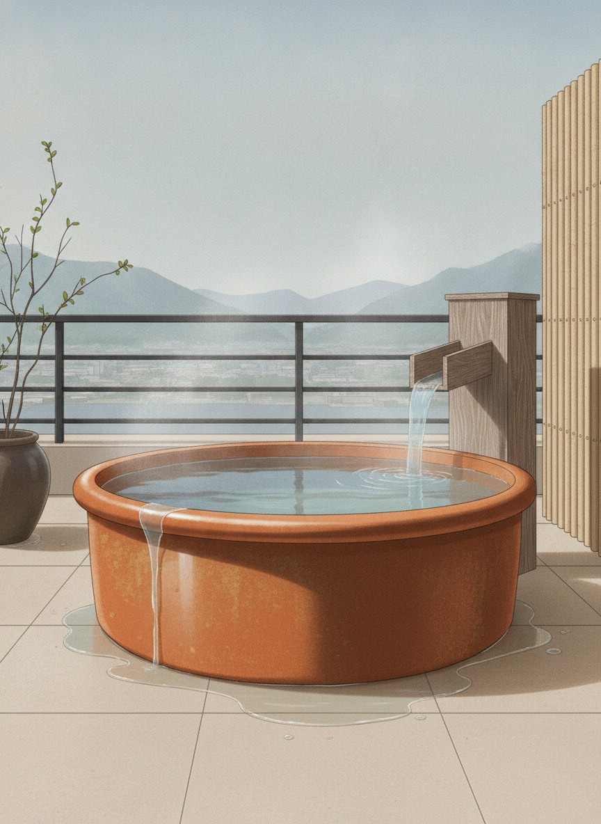 Illustration of Issa no Komichi Biyu no Yado in Yudanaka