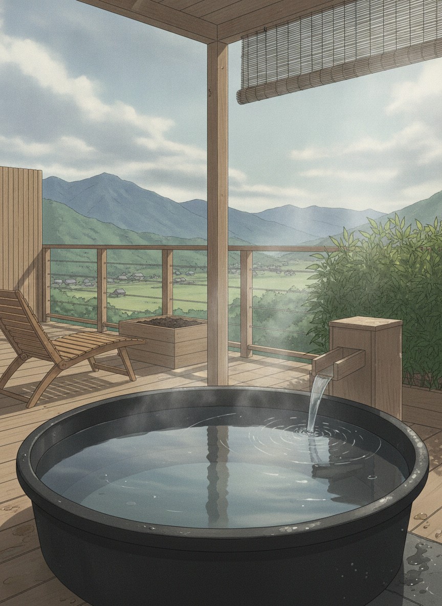 Illustration of Hotel Tsubakino in Yudanaka