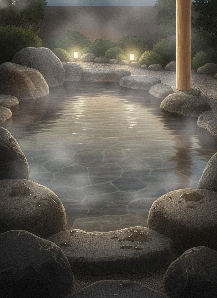 Illustration of Sekitei Rotenburo no Yado Tawaraya in Yudanaka