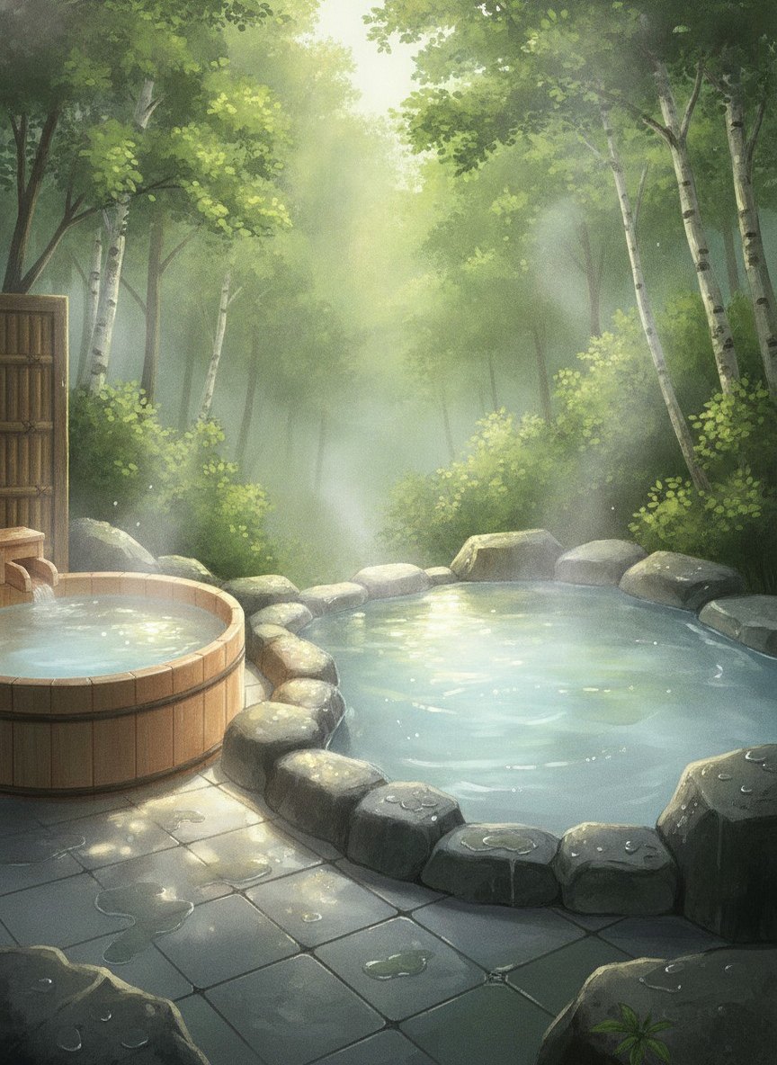 Illustration of Mori no Hotel Waldberg in Zao Onsen, at Shimizuzaka, 15 minutes from the bus terminal